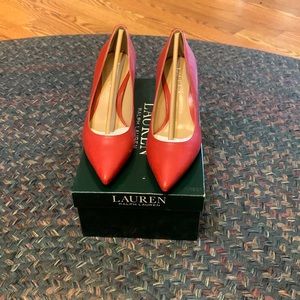 NWTs Ralph Lauren Red Heels